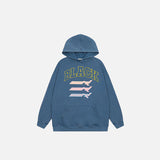 Y2K Letter Embroidery Oversized Hoodie