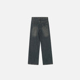 Star Embroidery Loose Jeans