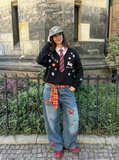 Stylish Vintage Detachable Collar Casual Sweater