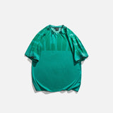 Letter Print Washed T-shirt