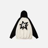 Oversized Letter Star Hoodie