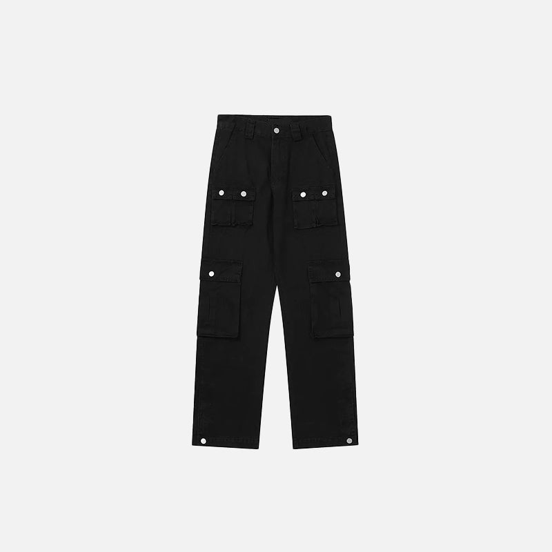 Denim Cargo Pants