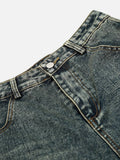 Pearl Embellished Baggy Longline Jorts