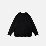 Rope Letter Print Sweater
