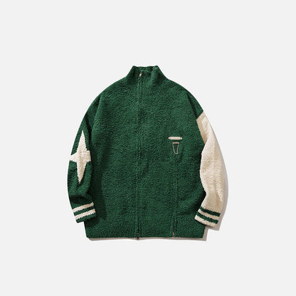 Fluffy Fleece Stars Jacket