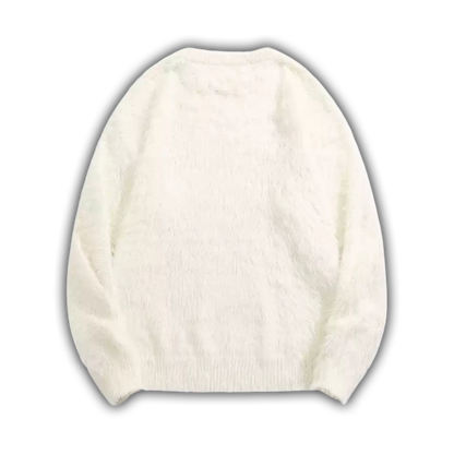 Varsity Fur Knit Cream