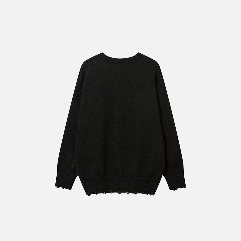 Far Star Loose Knitted Sweater