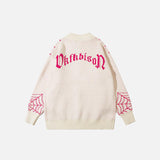 Oversized Spider Zip-up Sweater