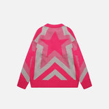Star Graphic Oversized Sweater