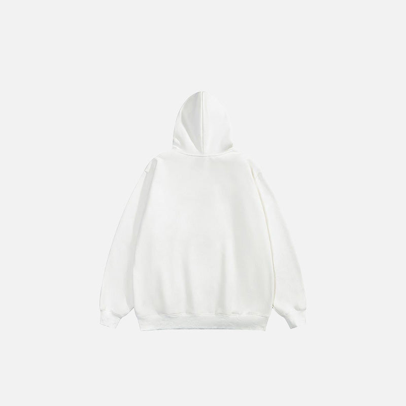 Vintage Star Graphic Letter Print Hoodie