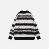 Striped Loose Knitted Cardigan