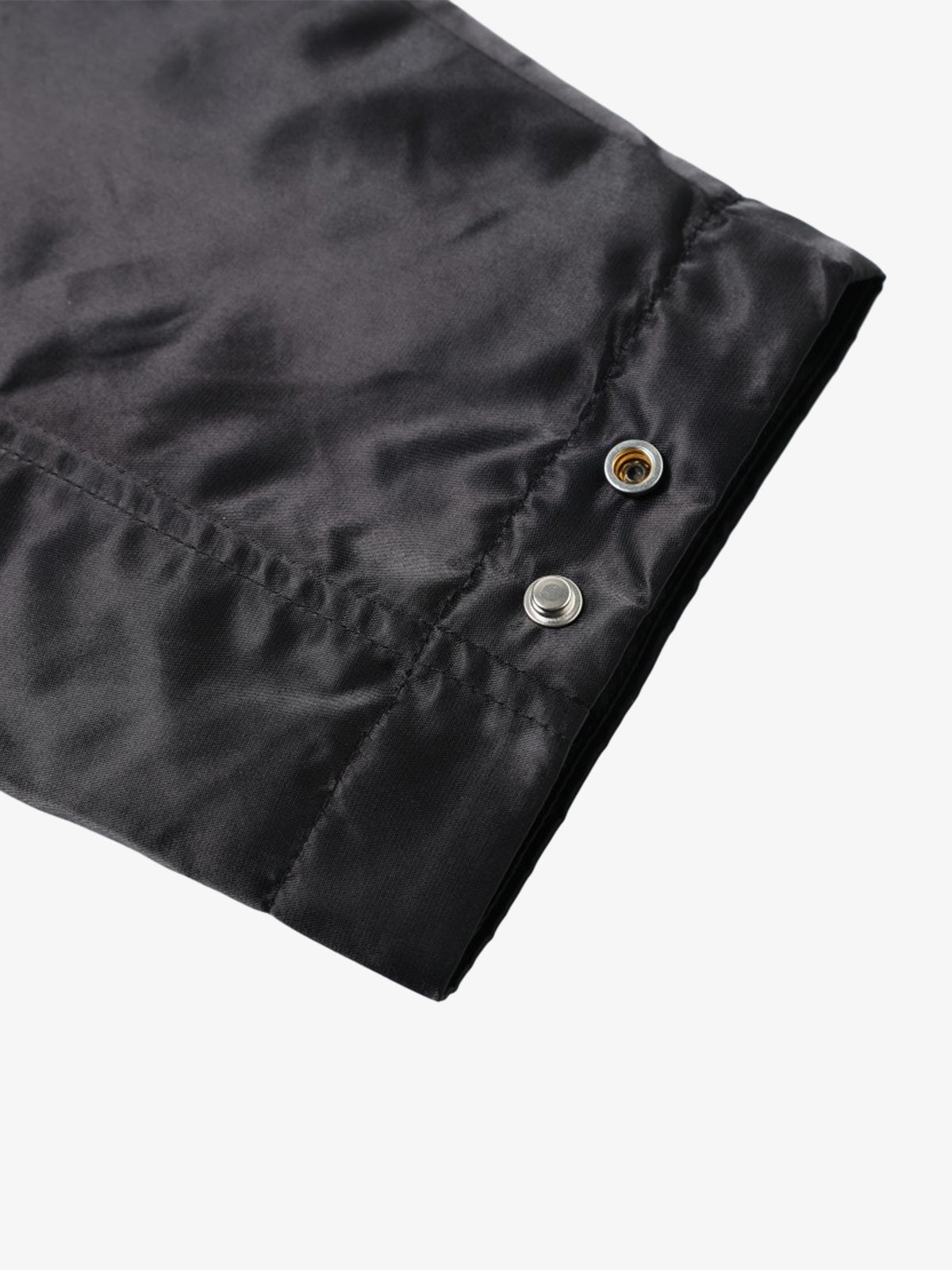 Street Badge Embroidered Lapel Jacket; Black / M, Black / L, Black / XL