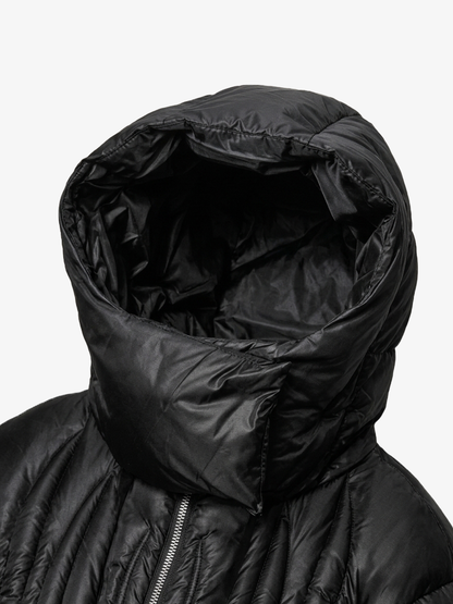 Sculpted Quilted Oversized-Hood Padded Coat