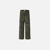 Fashionable Camo Loose Fit Straight Pants