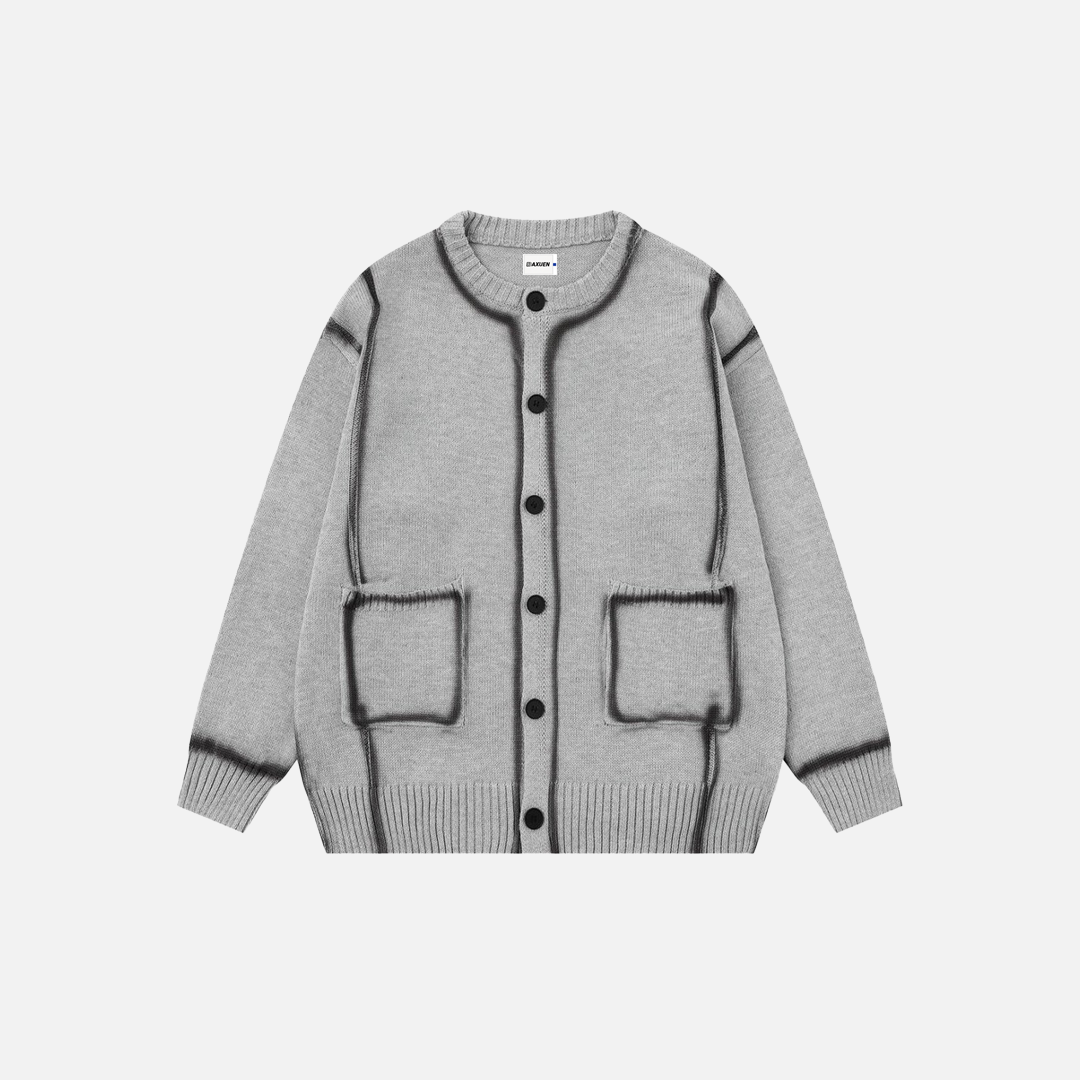 Men Flattering Trendy Oversized Knit Cardigan