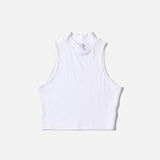 High Neck Sleeveless Crop Top