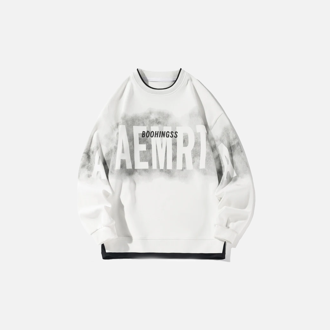 Premium Hip Hop Fake Two Piece Punk Sweatshirt