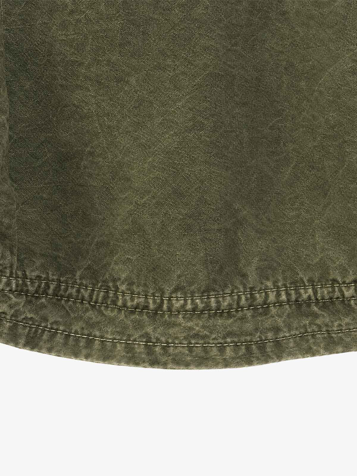 Patch Graphic Cropped Utility Jacket; Army Green / S, Army Green / M, Army Green / L, Army Green / XL, Army Green / 2XL