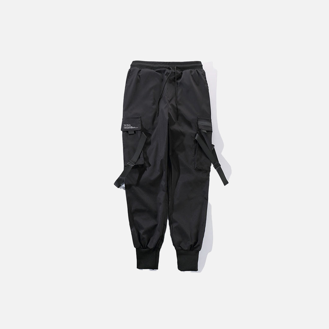 Ribbon Buckle Cargo Pants