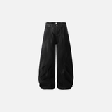Plush Gradient Tie Dye Workwear Wide Leg Jeans