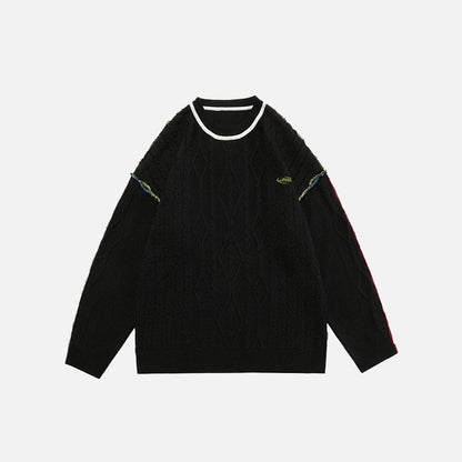 Retro Plain Sweater