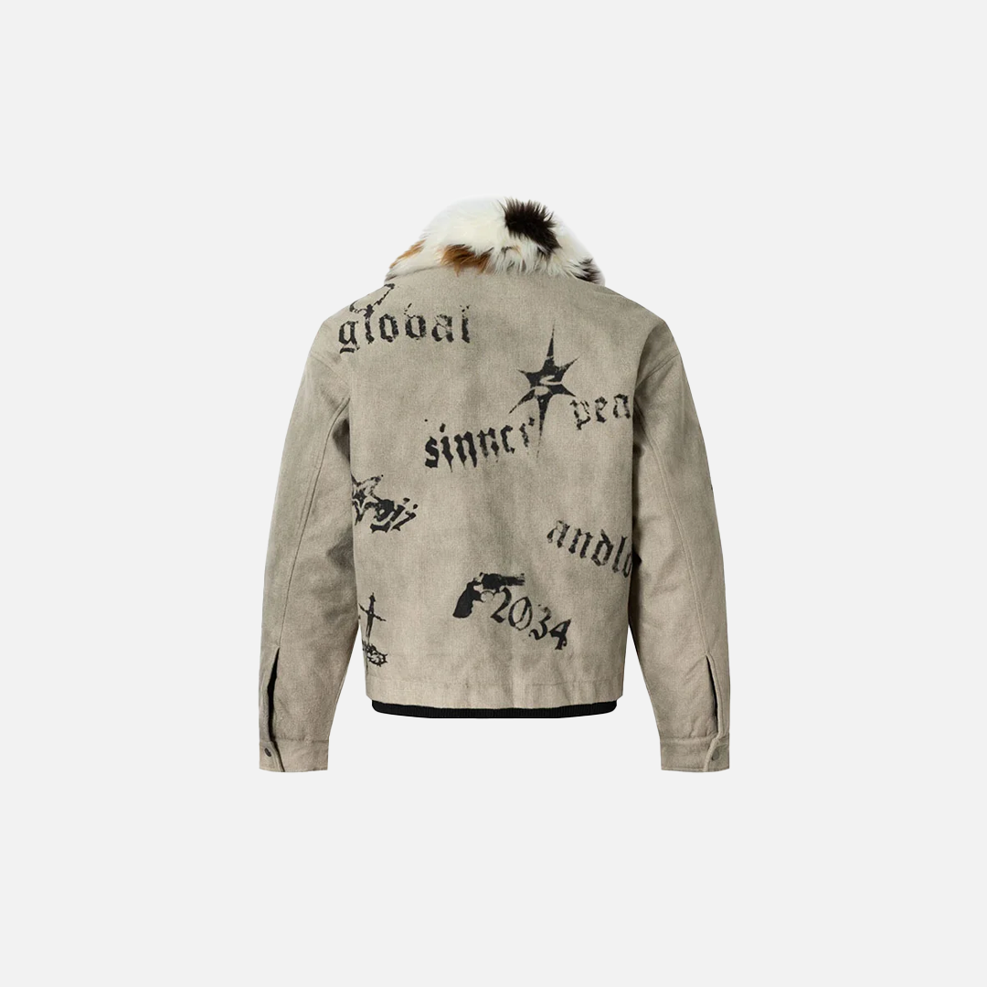 Elevated Warm Faux Fur Stand Collar Jacket