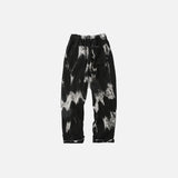 Tie Dye Print Denim Pants