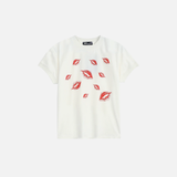 Versatile Sweet Bold Graphic Print Cotton T-Shirt