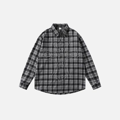 Breathable Retro Stylish Plaid Long Sleeve Shirt