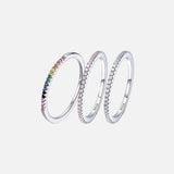 Simulated Diamond 925 Sterling Silver Ring