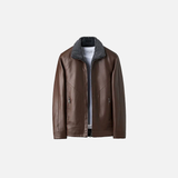 Luxury French Faux Fur Leather Jacket