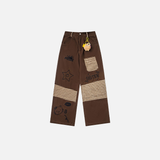 Embroidered Plush Toy Ornament  Straight Pants