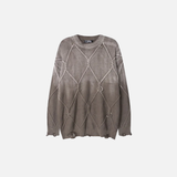 Retro Grunge Tie Dye Knit Sweater