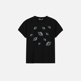 Versatile Sweet Bold Graphic Print Cotton T-Shirt