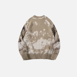 Effortless Gradient Hip Hop Knit Fuzzy Sweater
