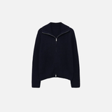 Y2K Warm Loose Zipper Knitted Cardigan