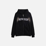 Bat Wings Zip Up Hoodie