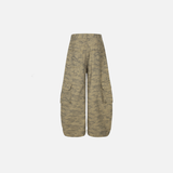 Streetwear Dark Punk Camouflage Utility Wide Leg Jeans