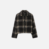 Trendy Stylish Slim Fit Plaid Wool Jacket