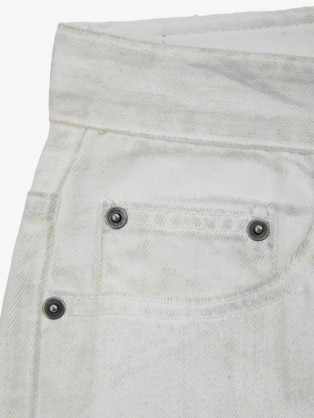Colorful Cross Patch Straight Leg with Detachable Chain Jeans; White / M, White / L, White / XL, White / 2XL