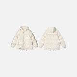 Padded Solid Hooded Puffer Jacket