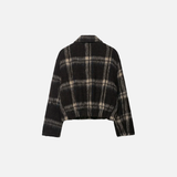 Trendy Stylish Slim Fit Plaid Wool Jacket
