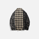 Y2K Insulated Plaid Hip Hop Button-Up Casual Shirt