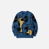 Comfortable Oversized Cartoon Dog Knit Sweater