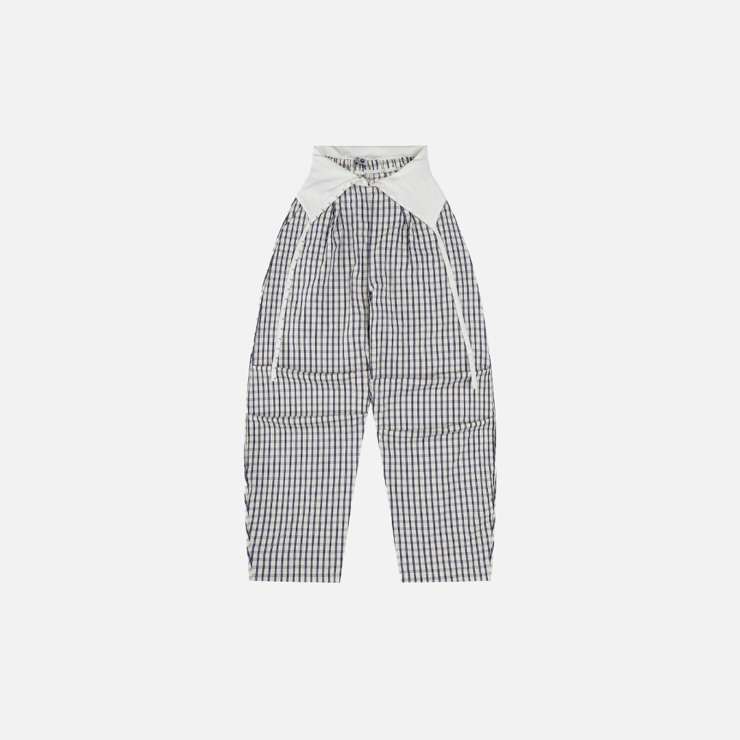 Y2K Diamond Plaid Pleated Wide Leg Pants