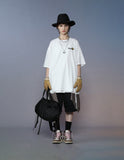 Lavender Flower Oversized Crewneck T-shirt