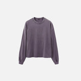 Long-sleeved Solid Color Oversized T-Shirt