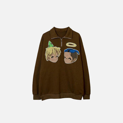 Best Friends Print Sweatshirt