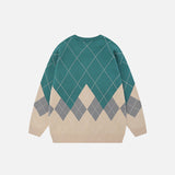 Patchwork Candy Plaid Sweater