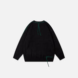 Loose Falling Person Knitted Sweater